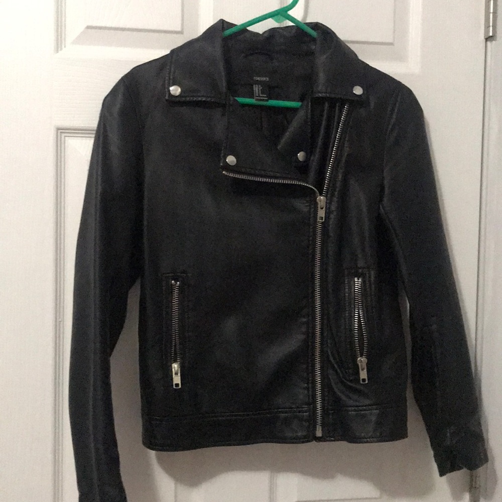 Faux leather jacket